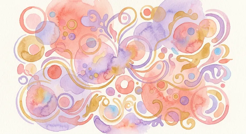 Abstract art representing play and creativity