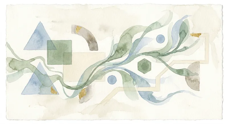 Abstract art representing learning and discovery